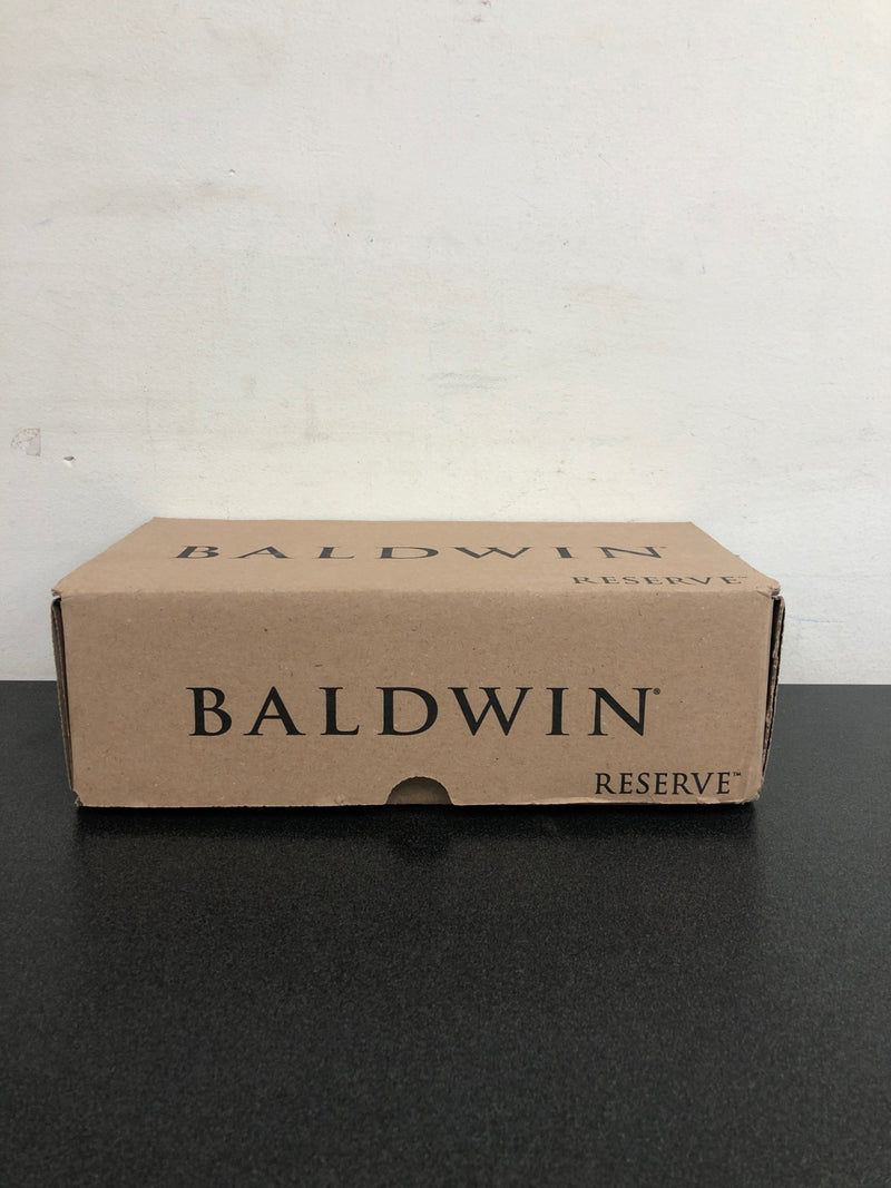 Baldwin PVCONCSR044 Contemporary Privacy Door Knob with Square Rose - Satin Brass