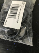 Central design 1936-12 0.875 in. dia. noise-canceling curtain rings with clips, black