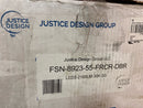 Justice Design Group Lighting FSN-8923-55-FRCR-DBRZ-LED3-2100 Modular Bath Bar, 7.75" H x 27" W x 5.25", Dark Bronze