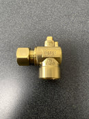 Kingston Brass CC43207X Vintage Mixing Valve 1/2" Sweat x 3/8" OD Comp Angle Stop Valve - Brushed Brass