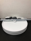 Rev-A-Shelf 3072-18-11-52 Value Line 18 Inch Full Circle 2 Shelf Lazy Susan Set with Adjustable 26-31 Inch Shaft - White