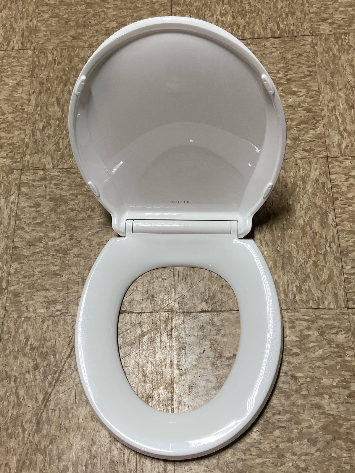 Kohler K-4639-RL-0 Cachet ReadyLatch Round-Front Quiet-Close Toilet Seat - White