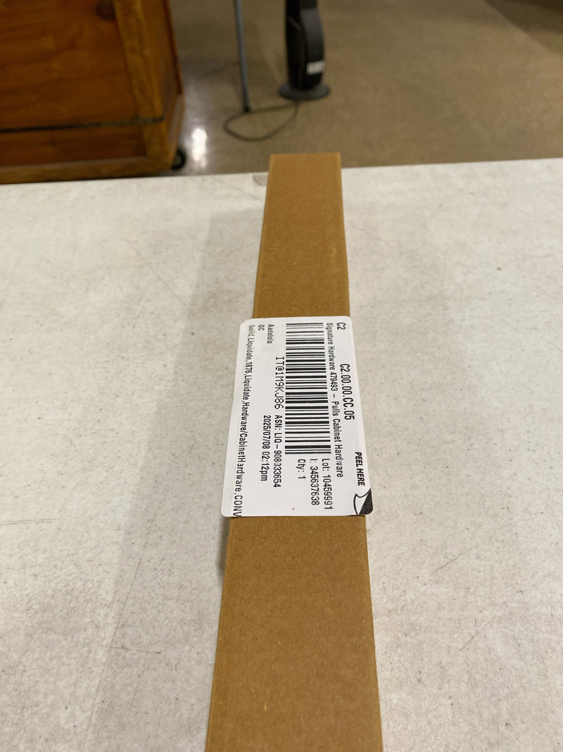 Signature Hardware 479493 Gebara 12-5/8 Inch Center to Center Bar Cabinet Pull - Antique Brass