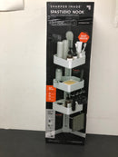 Sharper image 1013888 3-Tier Adjustable Shower Caddy Corner