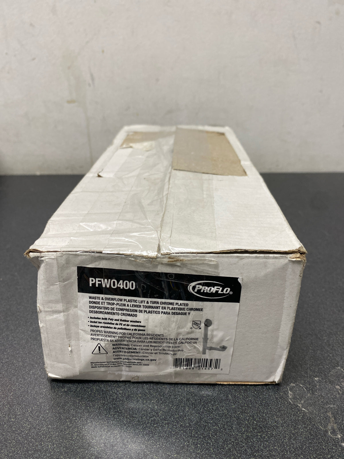 Proflo Pfwo400 1-1/2" Plastic Tubular Tub Drain Fitting - Chrome