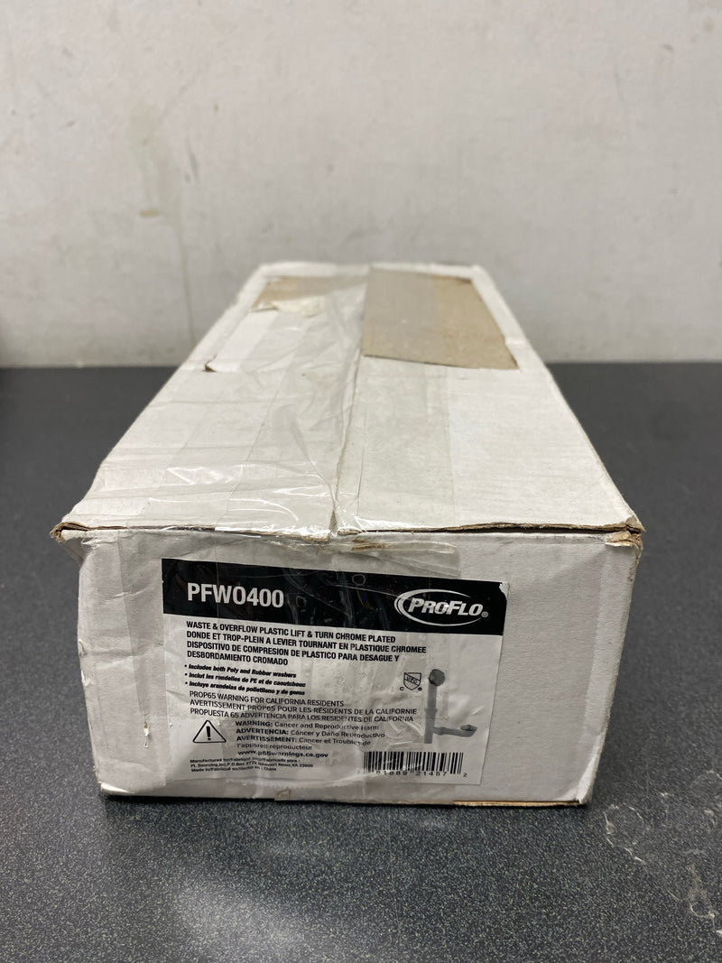 Proflo Pfwo400 1-1/2" Plastic Tubular Tub Drain Fitting - Chrome