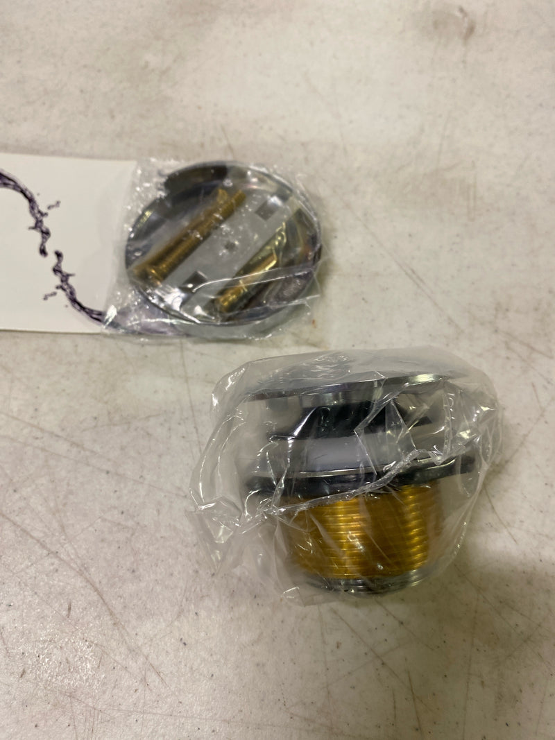 Jaclo 537-PCH RD Toe Control Drain with No Hole FP, Polished Chrome