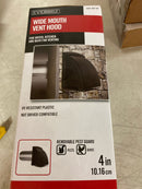 Everbilt BPMH4BLKHD6 Wide Mouth Dryer Vent Hood (Black)