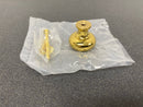 Century .01-12505-3 Maryland 1-3/16 Inch Mushroom Cabinet Knob - Polished Brass