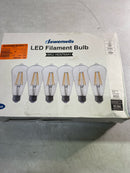 Dewenwils HDST64A1 60-Watt Equivalent ST64 Dimmable Edison LED Light Bulb 2700K Warm White (6-Pack)