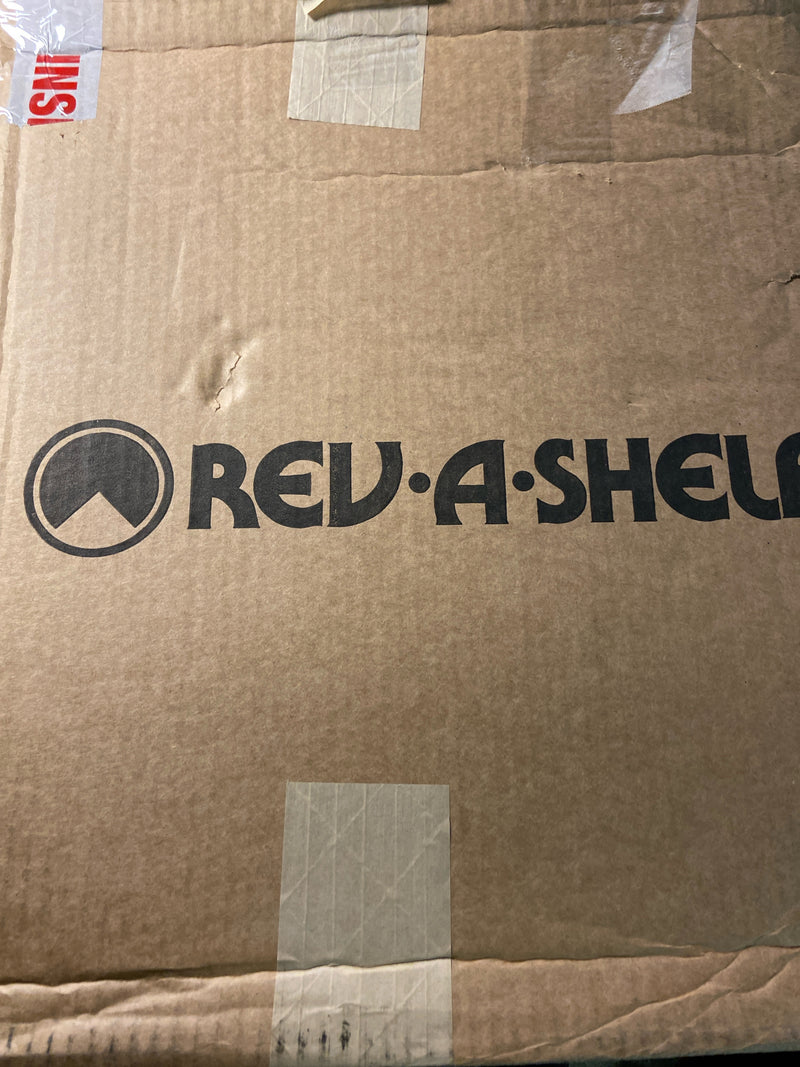 Rev-A-Shelf 7012-20-11-52 Classic 2 Tier 20" D Shaped Flat Side Lazy Susan with 26-31" Adjustable Height Pole for Corner Wall Cabinets - White