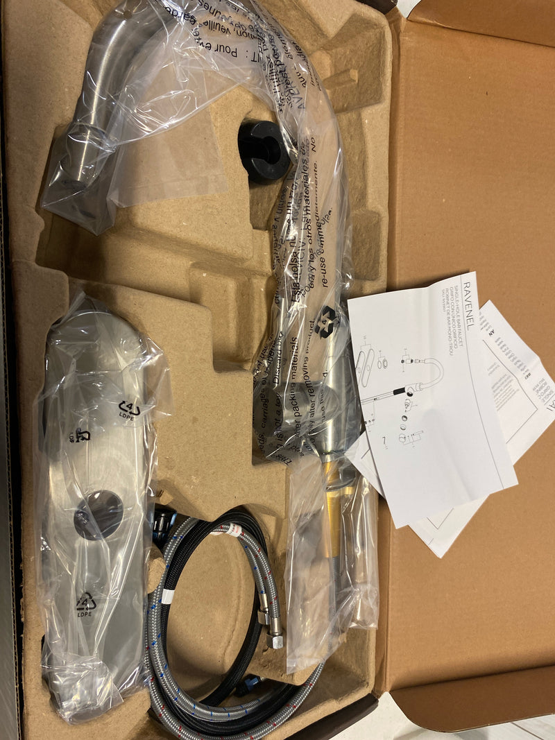 Signature Hardware SHXCRA137ZSS Ravenel 1.75 GPM Single Hole Pull Down Bar Faucet - Includes Escutcheon - Stainless Steel