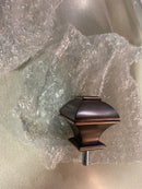 Exclusive home RD013590DSEHB1 A557 Napoleon 66 in. - 120 in. Adjustable Length 1 in. Single Curtain Rod Kit in Oil Rubbed Bronze with Finial