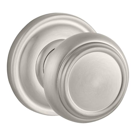 Baldwin FDTRATRR150 Traditional Non-Turning Two-Sided Dummy Door Knob Set with Round Rose - Satin Nickel