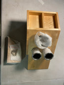 Hardware Resources VBPO-G01 8" Vanity Cabinet Organizer Insert with 5 Compartments for Grooming, Curling Iron, Hair Dryer - for 8" Wide Organizer - Natural White Birch