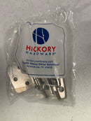 Hickory Hardware P296-SN Full Inset Traditional Cabinet Door Hinge with Self Closing Function (Package of 2) - Satin Nickel