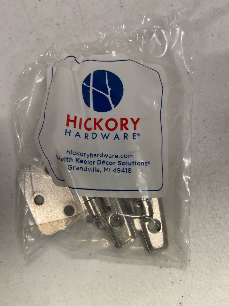 Hickory Hardware P296-SN Full Inset Traditional Cabinet Door Hinge with Self Closing Function (Package of 2) - Satin Nickel