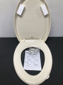 American Standard 5350110.021 Cadet 3 Elongated Slow Close Toilet Seat with Cover and EverClean Surface - Bone