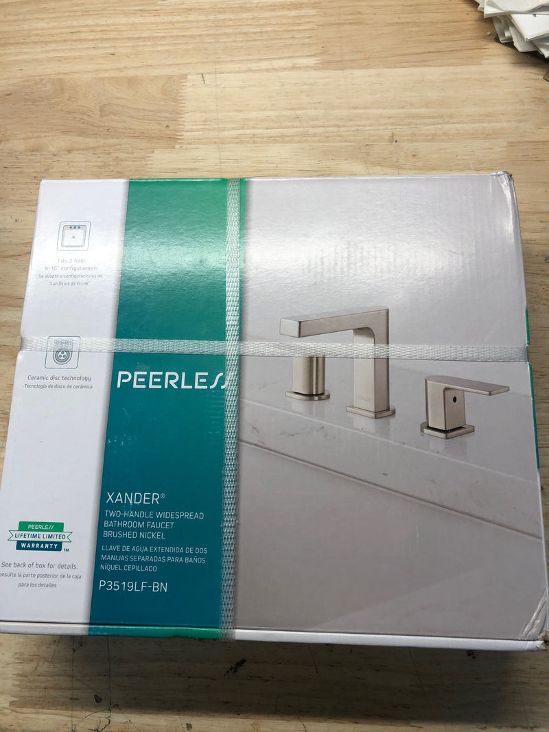 Peerless P3519LF-BN Xander 8 in. Widespread 2-Handle Bathroom Faucet in Brushed Nickel
