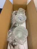 Progress Lighting P3192-09 Trinity 3 Light Bathroom Vanity Light with Etched Glass Shades - 24" Wide - Brushed Nickel