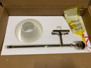 Visual Comfort AH 2315PN-L Jane 26" Large Single Tail Sconce with Linen Shade by Alexa Hampton - Polished Nickel
