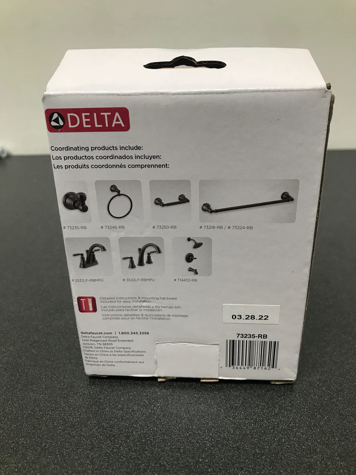 Delta 73235-RB Woodhurst Single Robe Hook - Venetian Bronze
