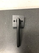 Emtek 5112HLOUS19RH Helios Right Handed Passage Door Lever Set with Modern Rectangular Rose - Flat Black