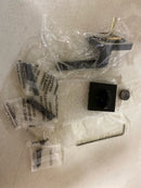 Kwikset 966MILSQT.UNIV Milan Lever Single Cylinder Interior Pack with Square Rose for Handlesets - Matte Black