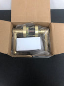 Miseno MLK3012SB Elkton Round Rod Privacy Door Lever Set - Satin Brass