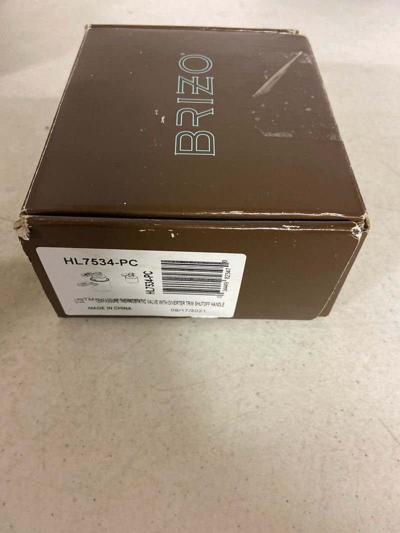 Brizo HL7534-PC Litze Handle Kit for Thermostatic Valve Trim with Integrated Diverter and Volume Control - Industrial Lever Handles - Chrome