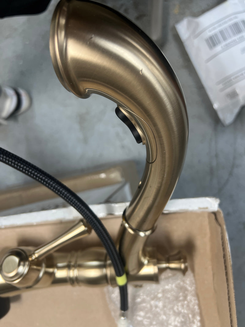 Delta 4197-CZ-DST Cassidy Pull-Out Kitchen Faucet -  Champagne Bronze