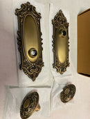 Signature Hardware 480944 Valma Solid Brass Dummy Set Door Knob Set - Antique Brass