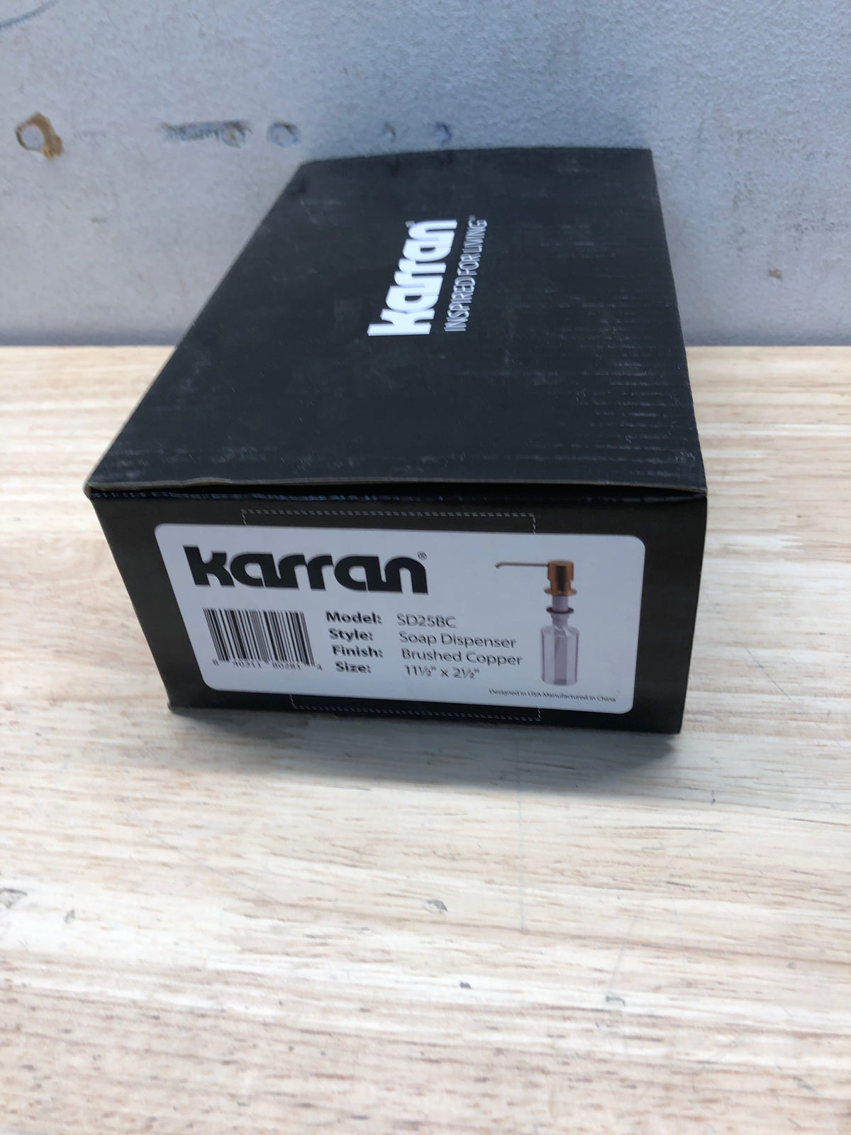 Karran SD25 Soap/Lotion Dispenser in Brushed Copper