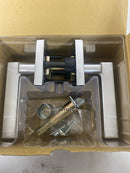 Kwikset 720HFLSQT-26D Halifax Passage Door Lever Set with Square Rose - Satin Chrome