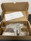 Emtek 8045US15 10 Inch Stretto Rectangular Dummy Sideplate Entry Set from the Brass Modern Collection - Satin Nickel