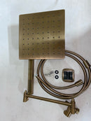 Delta 75527 Universal Showering 1.75 GPM Single Function Modern Rain Shower Head and Hand Shower Combo with Adjustable Extension Arm and Touch-Clean Nozzles - Chrome