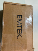 Emtek 2115US4138 Modern Rectangular 7-1/4 Inch Privacy Mortise Pocket Door Lock for 1-3/8" Thick Doors - Satin Brass
