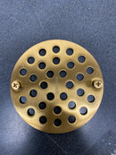 Moen 102763BG 4" Round Shower Drain Cover with Exposed Screw Installation - Brushed Gold