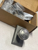 Emtek 8121NWUS15A Norwich Passage Door Knob Set with Rectangular Rose from the Brass Classic Collection - Pewter