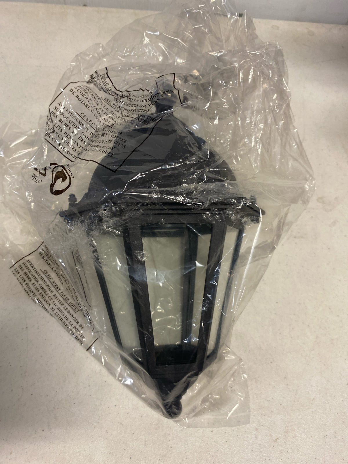 Forte 1761-01-04 One Light Outdoor Lantern, Black