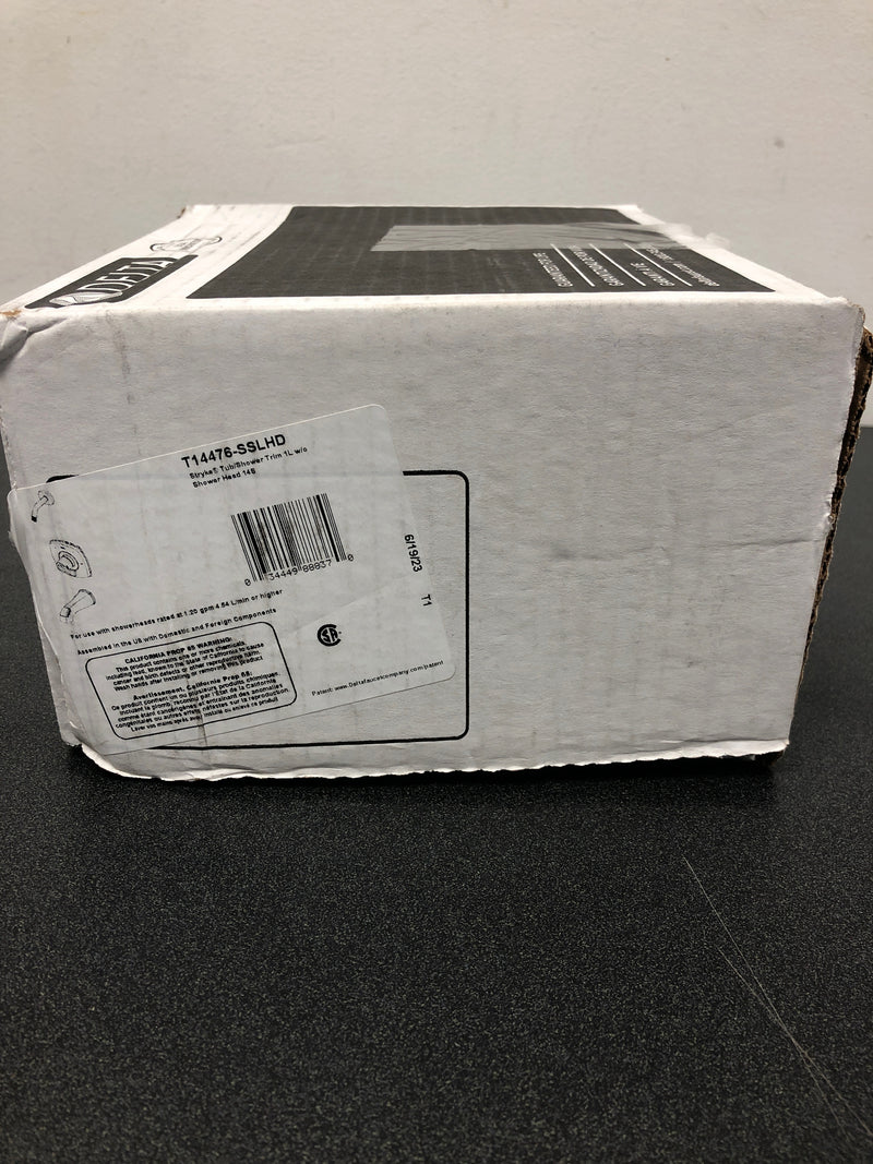 Delta T14476-SSLHD Stryke Monitor 14 Series Single Function Pressure Balanced Tub and Shower - Less Shower Head and Rough-In Valve - Brilliance Stainless