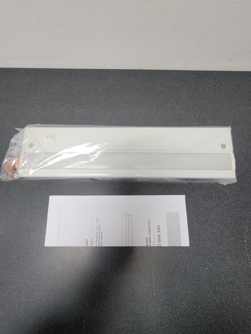 Unbranded 57002A-WH Direct Wire 12 in. LED White Under Cabinet Light