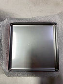 Infinity Drain LTD5-2P PS 5" x 5" LTD 5 Center Drain Kit with PVC Drain Body, 2" Outlet - Polished Stainless