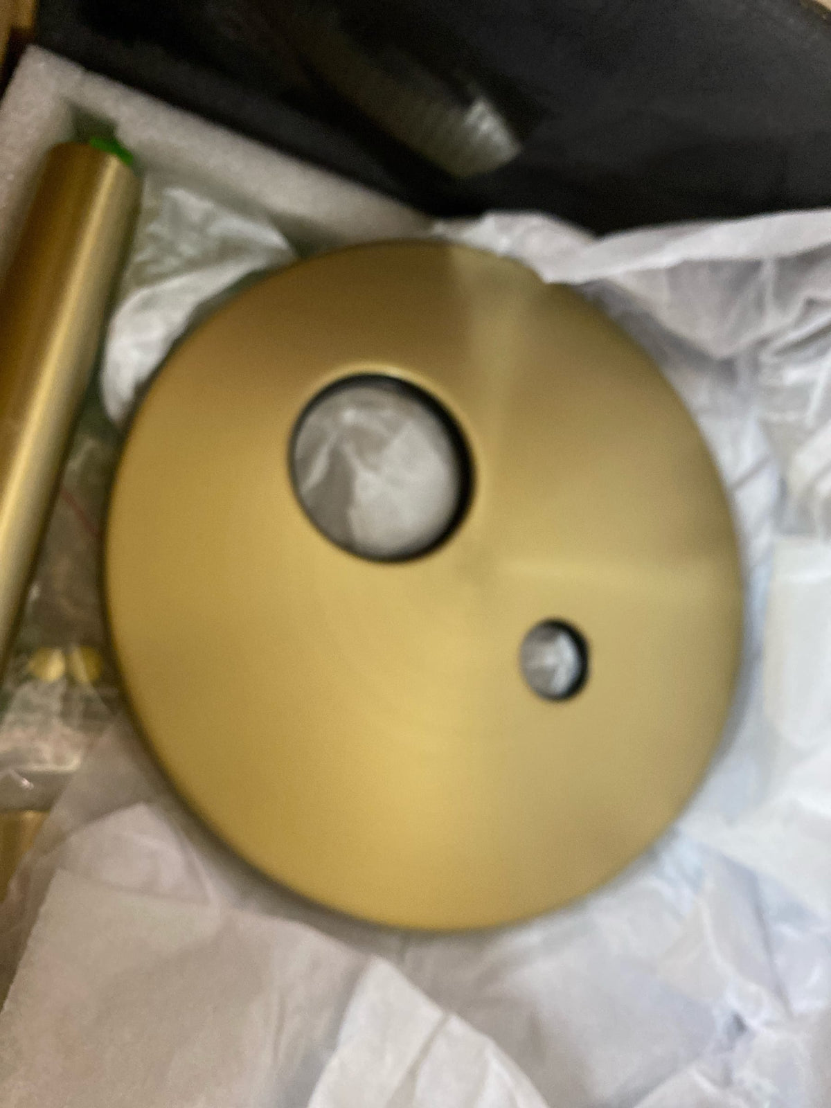 Sumerain S3223BGI-HD Modern 1-Handle 1-Spray Shower Faucet 1.8 GPM with Hand Shower in Brushed Gold (Valve Included)