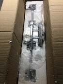 Z-Lite 1927-4V-CH Rubicon 4 Light 30" Wide Vanity Light with Textured Glass Shades - Chrome