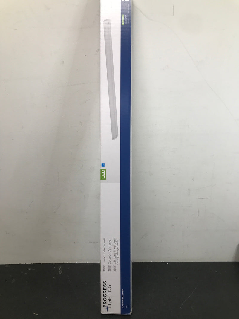 Progress Lighting P700004-028-30 Hide-A-Lite V 35-1/2" Wide Integrated LED Under Cabinet Light Bar - 3000K - Satin White