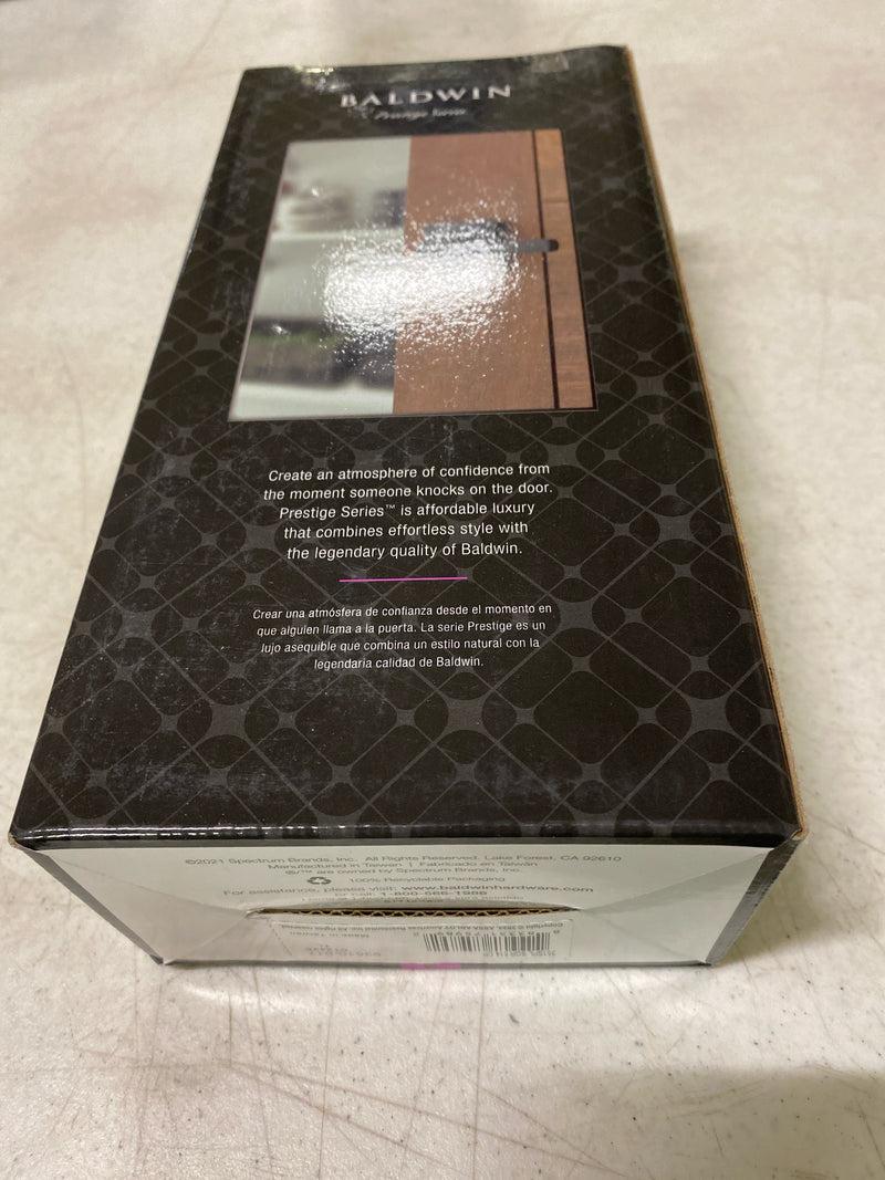 Baldwin Spyglass , Interior Passage Door Reversible Lever for Hallway/Closet/Rooms, Non-Locking Door Handle With Microban Protection, in Matte Black