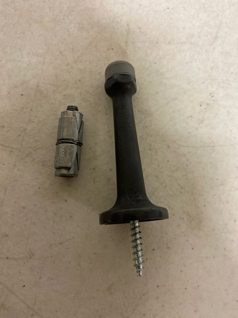 Baldwin 4045402 3 Inch Baseboard Mounted Rigid Door Stop - Distressed Oil Rubbed Bronze