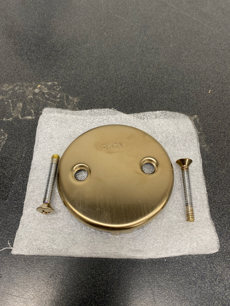 Delta RP31556CZ Replacement Overflow Plate with Screws - Champagne Bronze