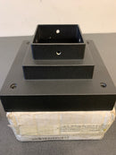 Z-Lite SQPM-BK Square 6-3/4" Wide Pier Mount Base with Square Fitter - Black